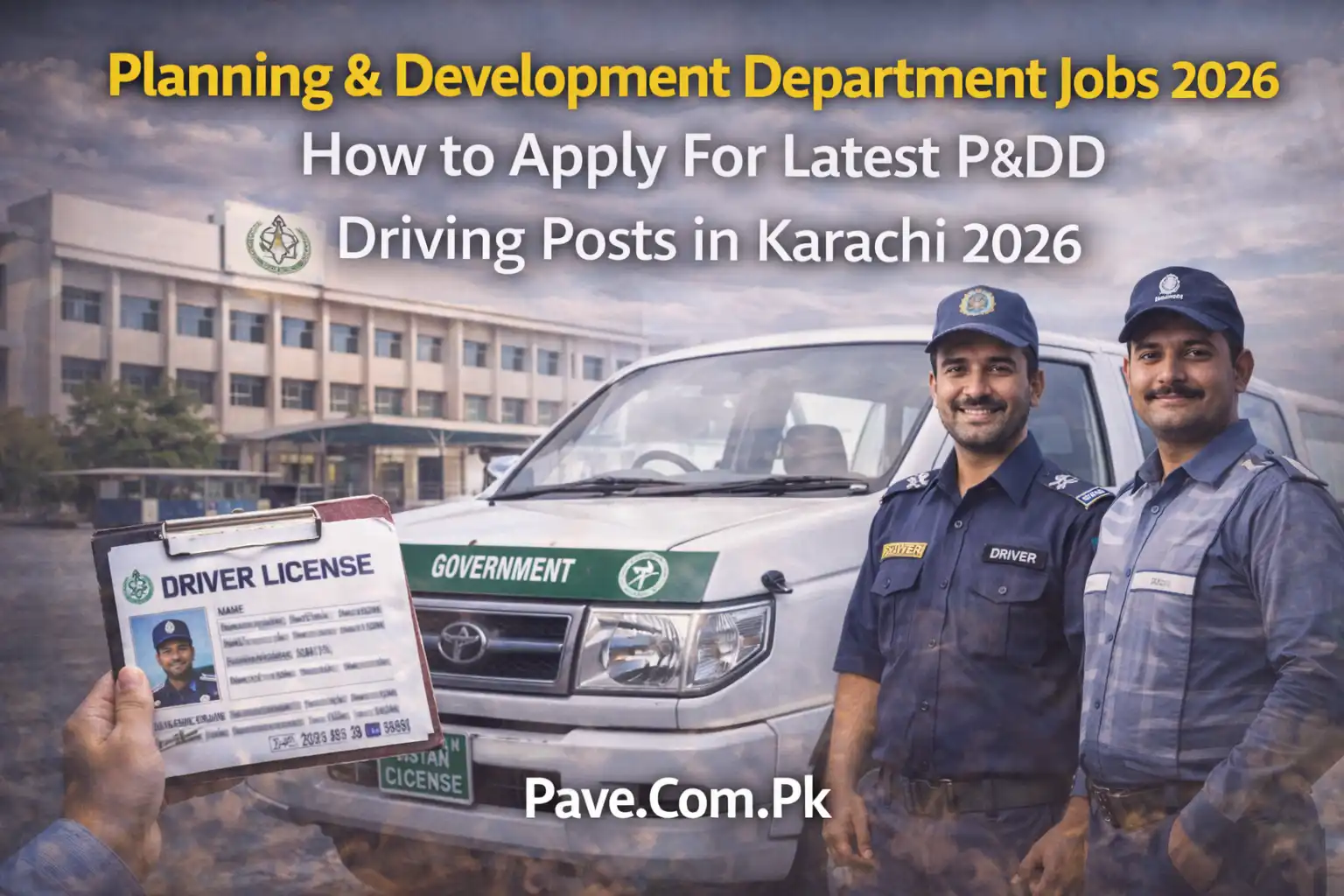 Planning & Development Department Jobs 2026 | How to Apply For Latest P&DD Driving Posts in Karachi 2026 1 Planning & Development Department Jobs 2026 How to Apply For Latest P&DD Driving Posts in Karachi 2026