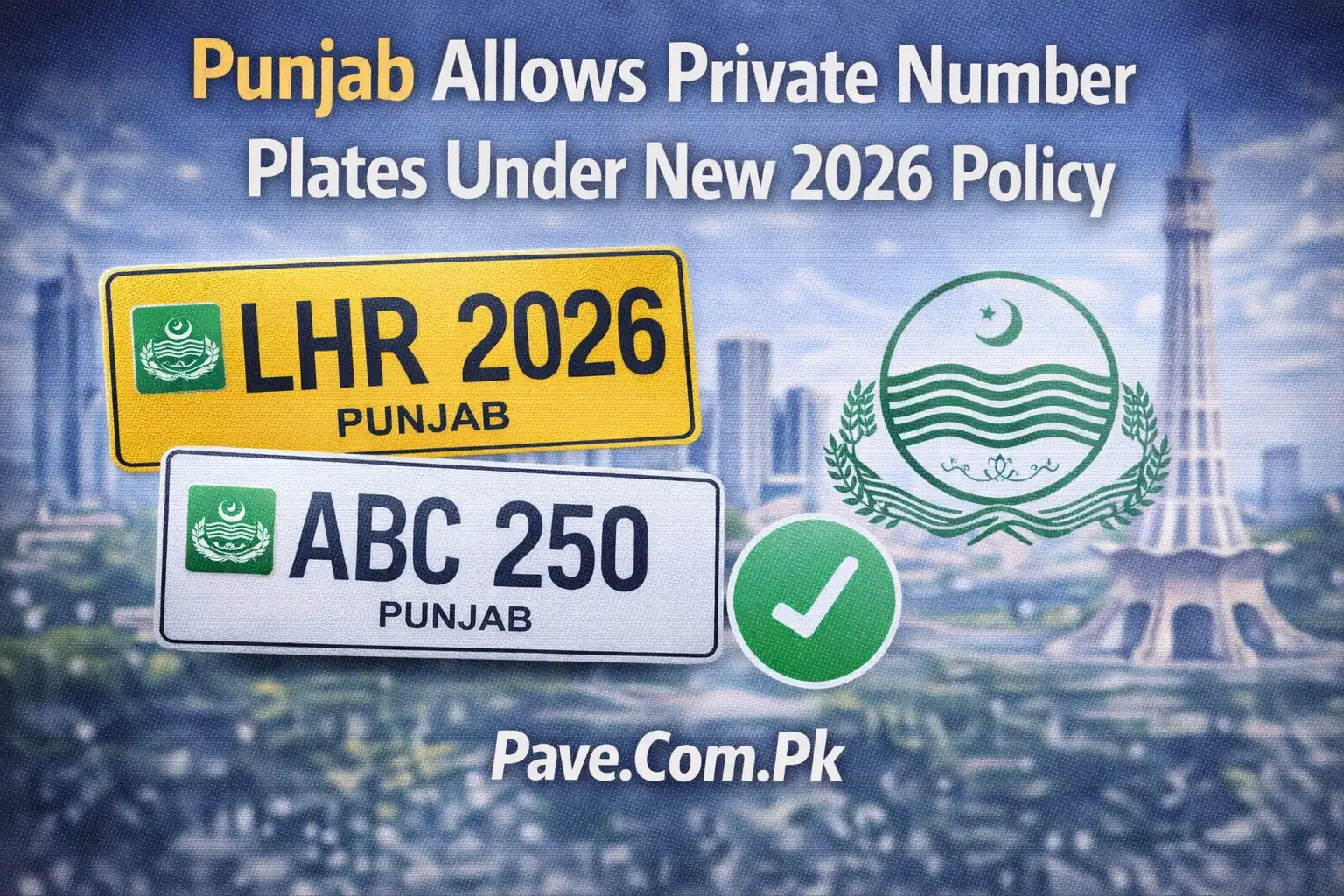Punjab Allows Private Number Plates Under New 2026 Policy 1 Punjab Allows Private Number Plates Under New 2026 Policy