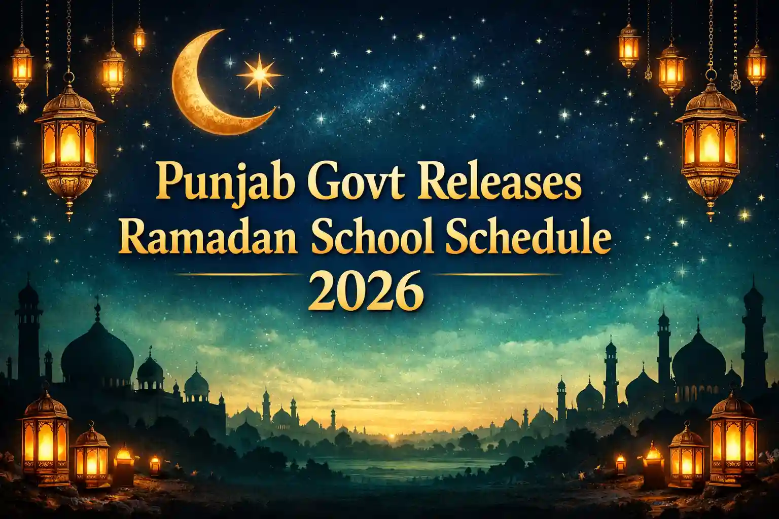 Punjab Govt Releases Ramadan School Schedule 2026