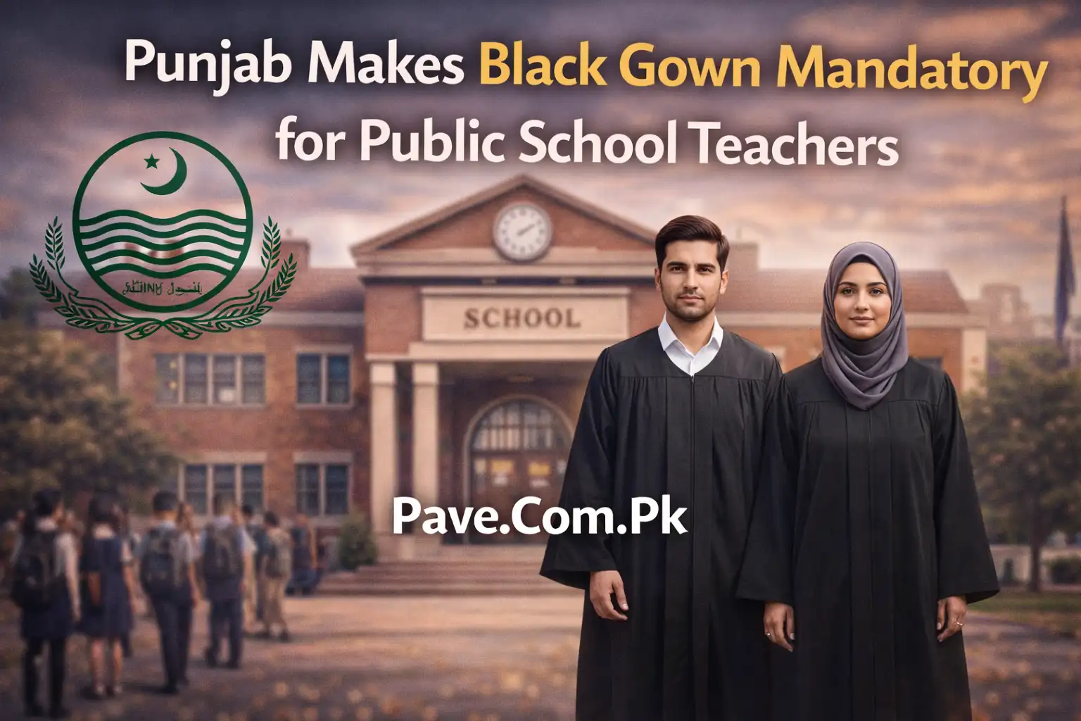 Punjab Makes Black Gown Mandatory for Public School Teachers 1 Punjab Makes Black Gown Mandatory for Public School Teachers