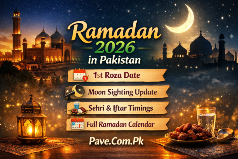 Ramadan 2026 in Pakistan – 1st Roza Date, Moon Sighting & Full Calendar