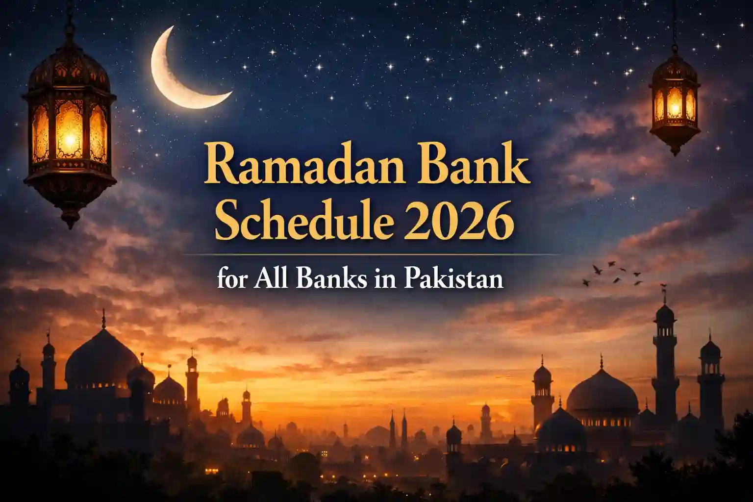 Ramadan Bank Schedule 2026 for All Banks in Pakistan