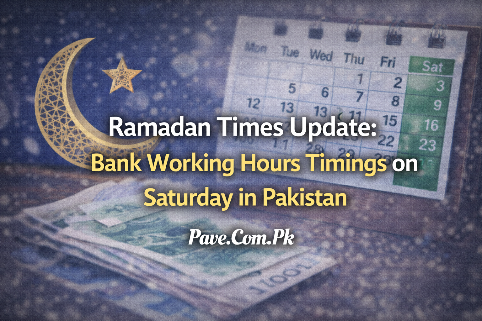 Ramadan Times Update: Bank Working Hours Timings on Saturday in Pakistan 1 Ramadan Times Update Bank Working Hours Timings on Saturday in Pakistan