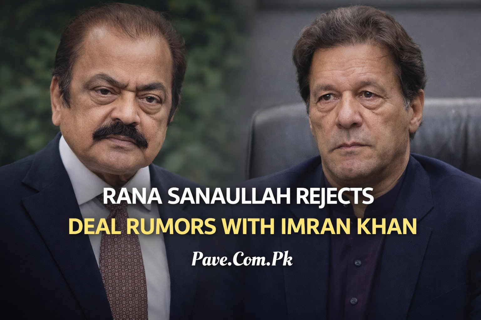 Rana Sanaullah Rejects Deal Rumors With Imran Khan 1 Rana Sanaullah Rejects Deal Rumors With Imran Khan