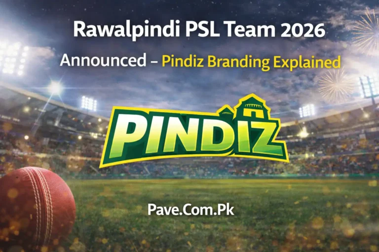 Rawalpindi PSL Team 2026 Announced – Pindiz Branding Explained