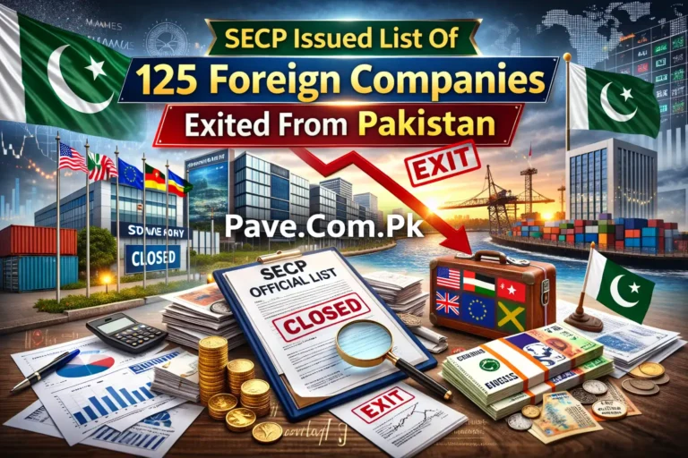 SECP Issued List Of 125 Foreign Companies Exited From Pakistan