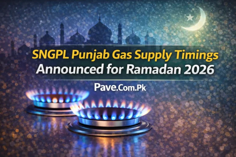 SNGPL Punjab Gas Supply Timings Announced for Ramadan 2026