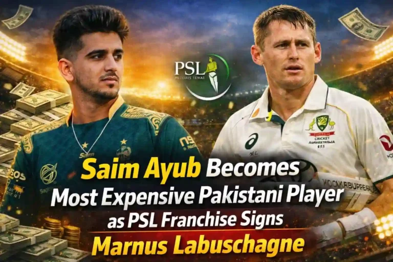 Saim Ayub Becomes Most Expensive Pakistani Player as PSL Franchise Signs Marnus Labuschagne