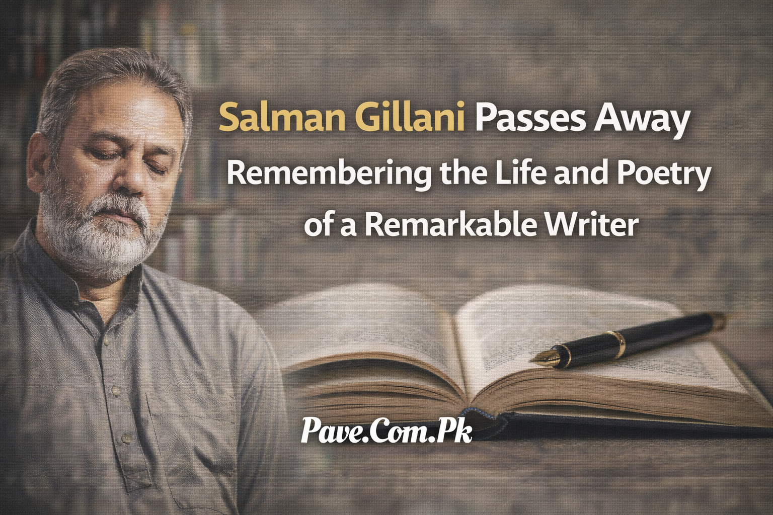 Salman Gillani Passes Away: Remembering the Life and Poetry of a Remarkable Writer 1 Salman Gillani Passes Away Remembering the Life and Poetry of a Remarkable Writer