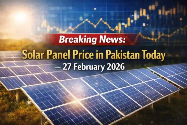 Solar Panel Price in Pakistan Today – 27 February 2026