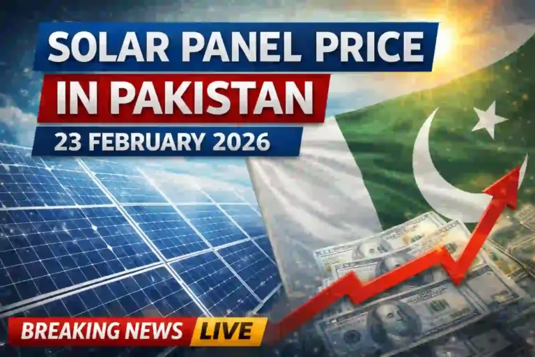 Solar Panel Price in Pakistan on 23 February 2026 | Daily Solar Rates Update 7 Solar Panel Price in Pakistan on 23 February 2026