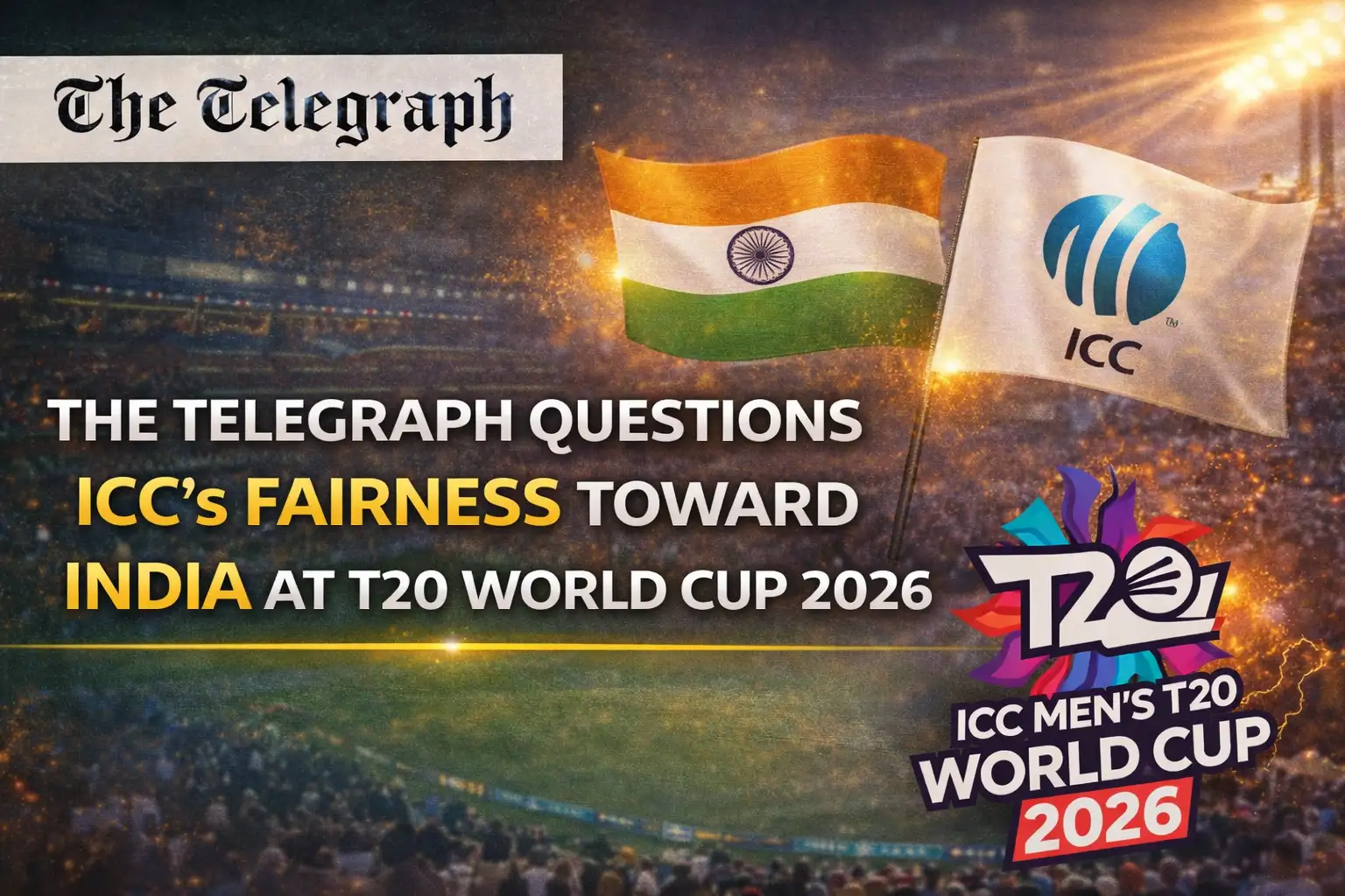 The Telegraph Questions ICC’s Fairness Toward India at T20 World Cup 2026 1 The Telegraph Questions ICC’s Fairness Toward India at T20 World Cup 2026