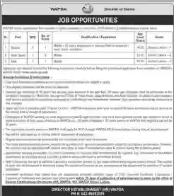 WAPDA Govt Jobs 2026 – Complete Guide to Vacancies & Online Application