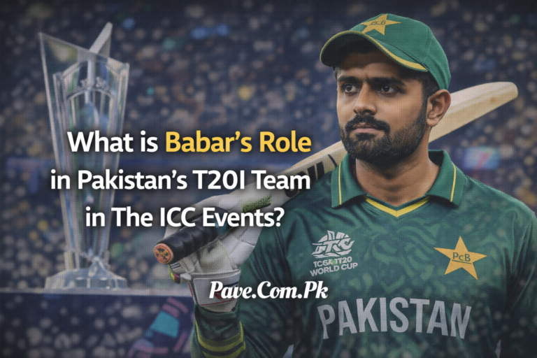 What is Babar’s Role in Pakistan’s T20I Team in The ICC Events?