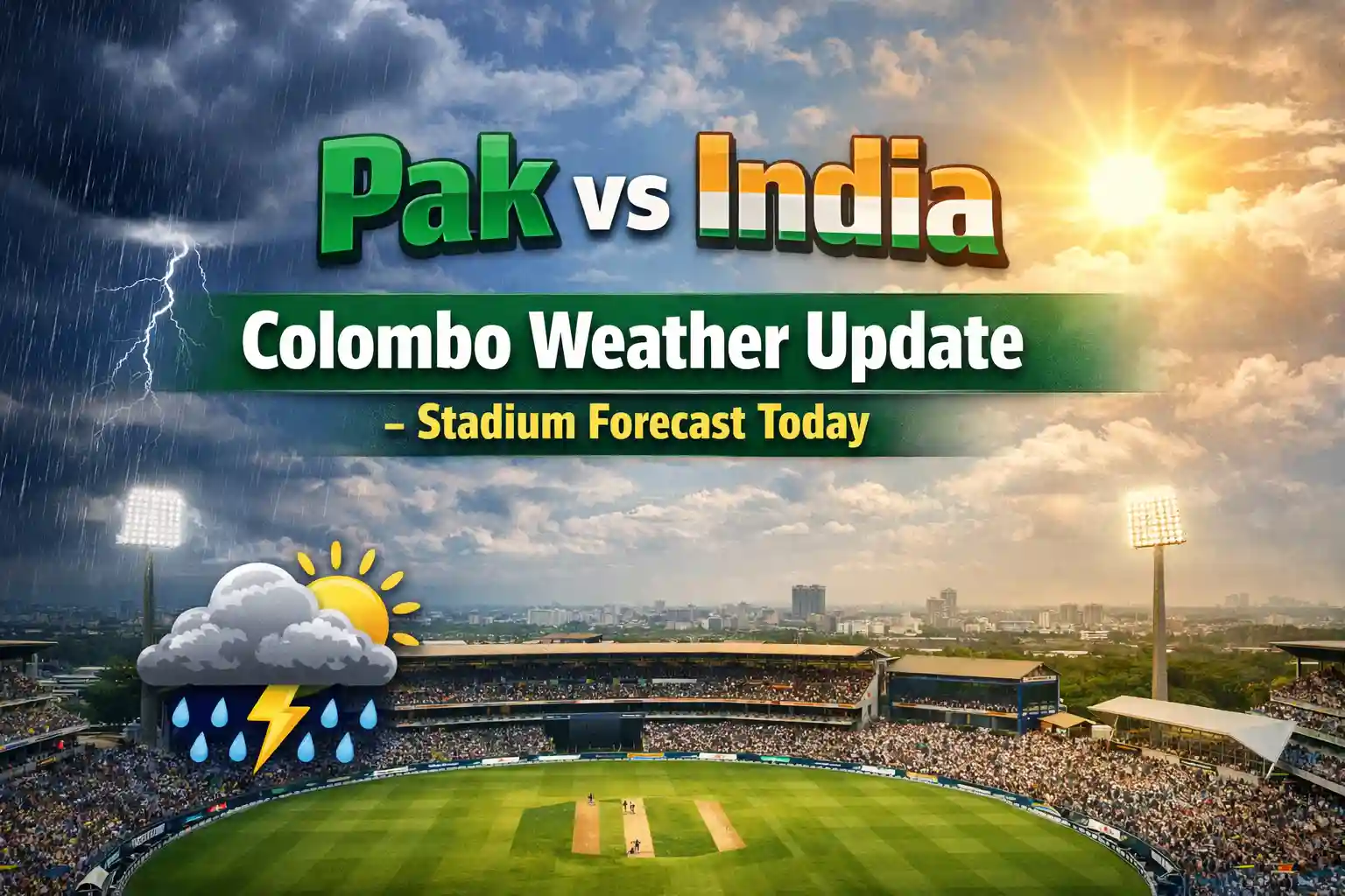 What’s Current Weather Situation In Colombo Stadium Ahead for Pak vs India Clash 1 What’s Current Weather Situation In Colombo Stadium Ahead for Pak vs India Clash