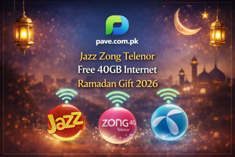 Jazz Zong Telenor Free 40GB Internet Ramadan Gift 2026 4 Jazz Zong Telenor Free 40GB Internet Ramadan Gift 2026