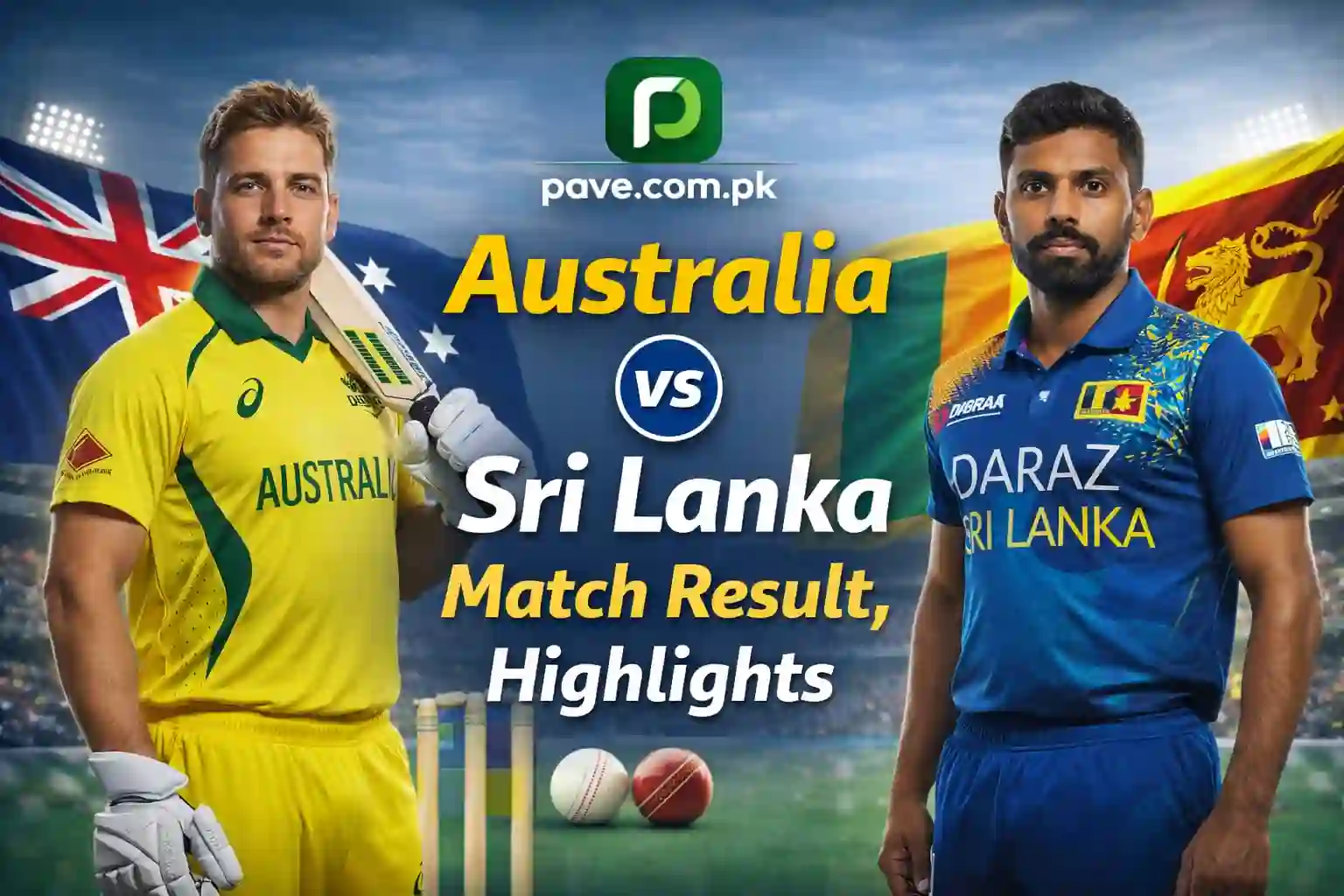 Australia vs Sri Lanka Match Result, Highlights and Full Scorecard Update