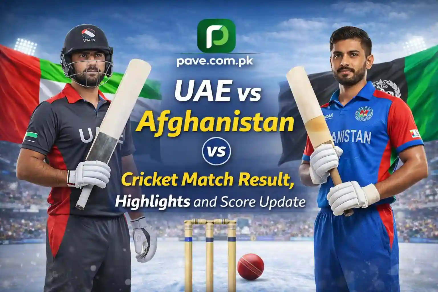 UAE vs Afghanistan Cricket Match Result, Highlights and Score Update