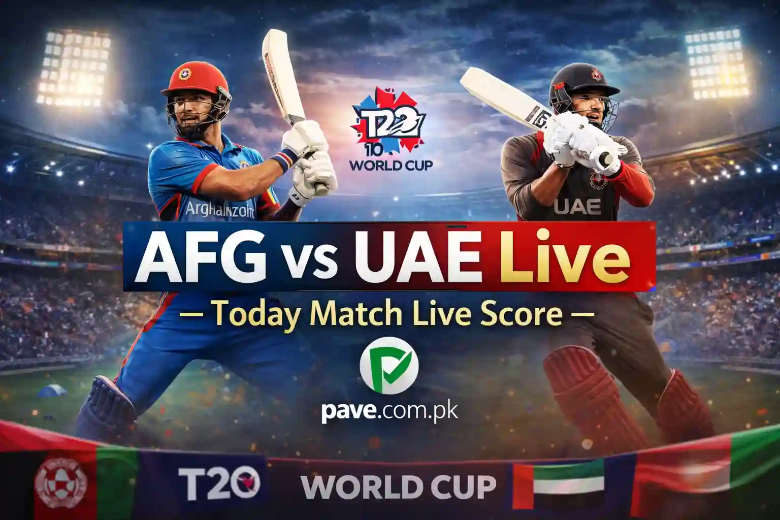 AFG vs UAE Live – Today Match Live Score | T20 World Cup Live Update 1 AFG vs UAE Live – Today Match Live Score | T20 World Cup Live Update