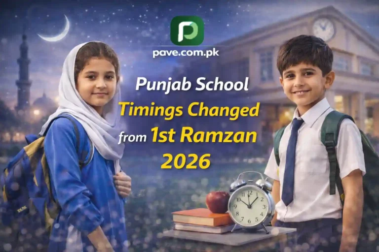 Punjab School Timings Changed from 1st Ramzan 2026 – Official Update