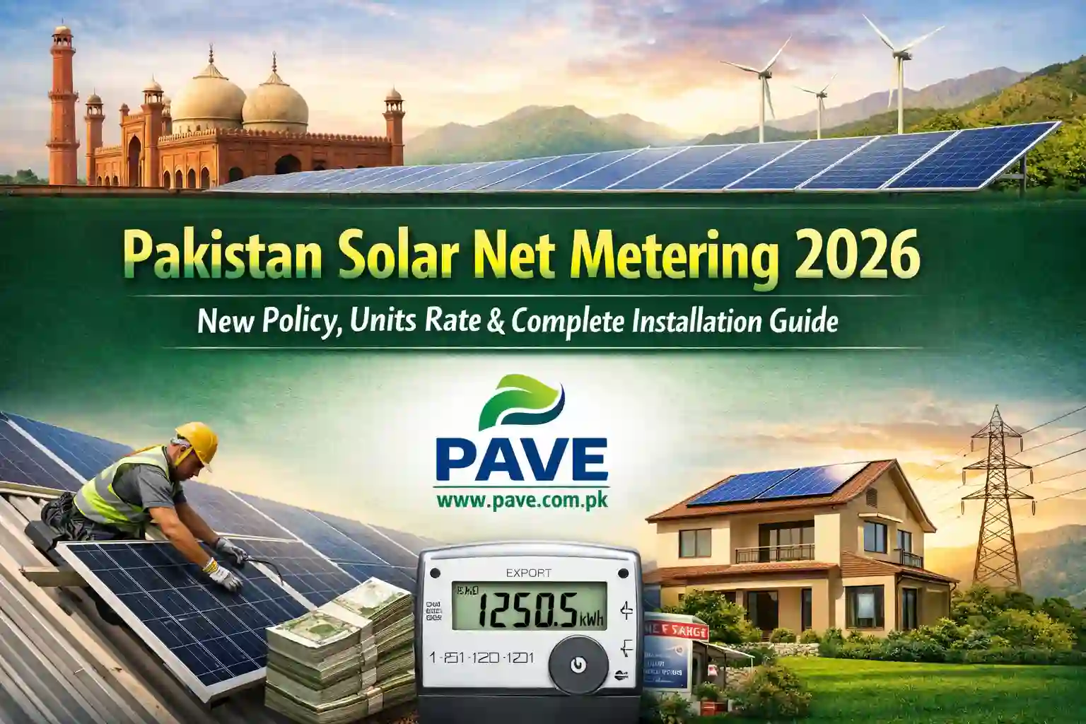 Pakistan Solar Net Metering 2026 – New Policy, Units Rate & Complete Installation Guide