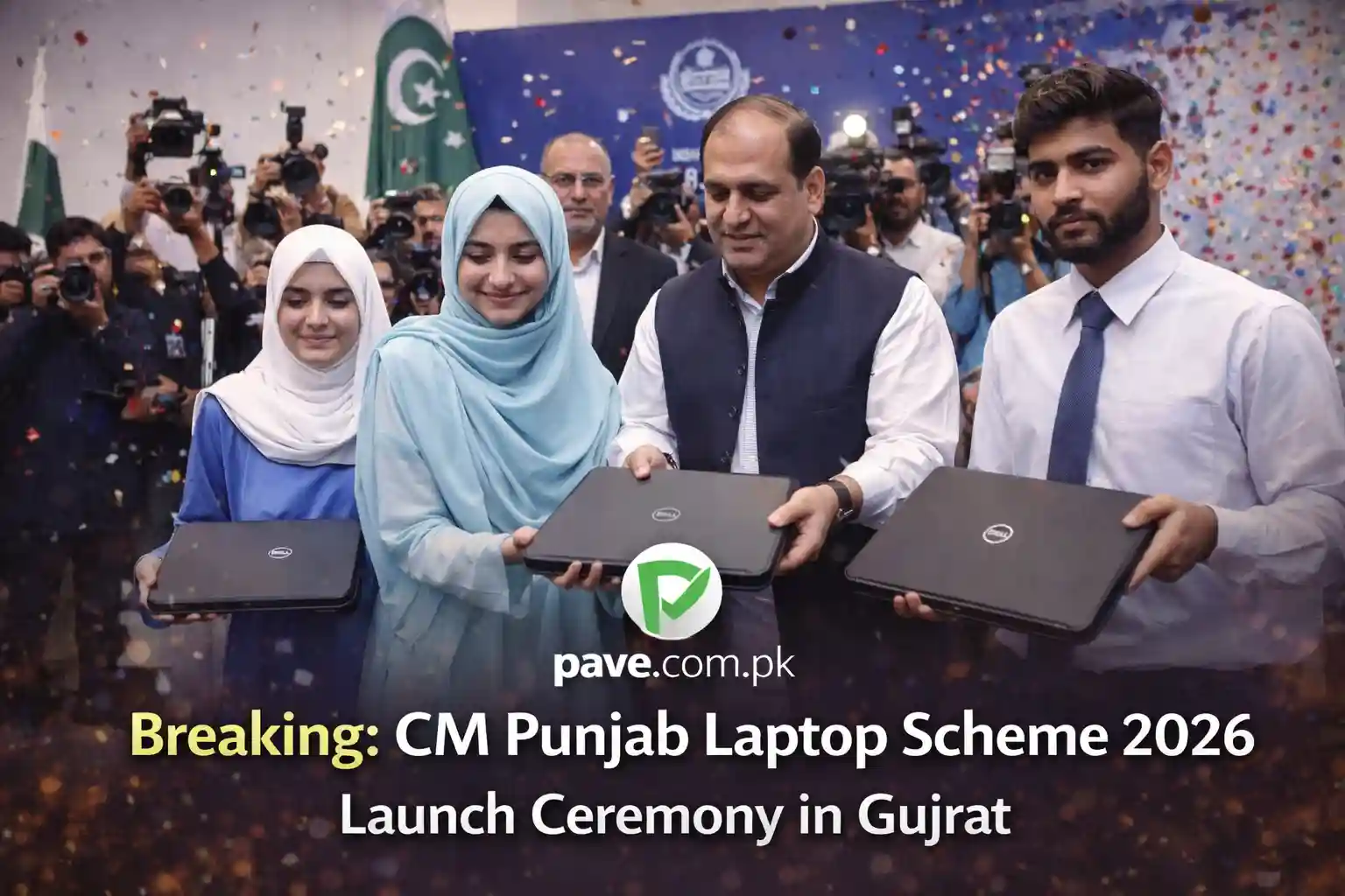 Breaking: CM Punjab Laptop Scheme 2026 Launch Ceremony in Gujrat