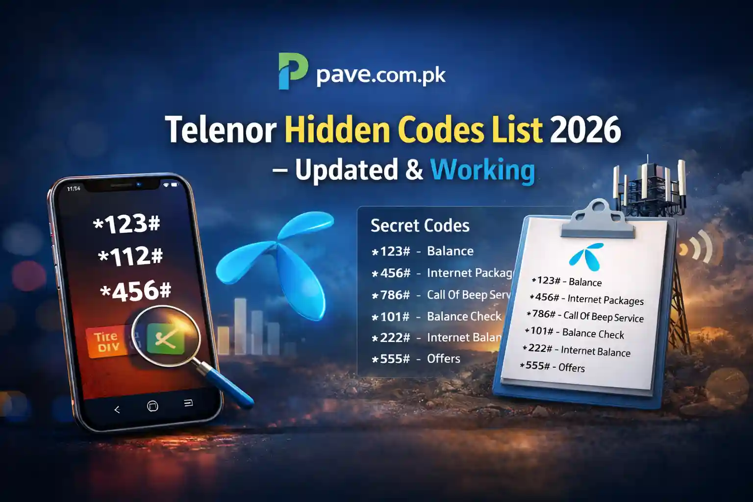 Telenor Hidden Codes List 2026 – Updated & Working