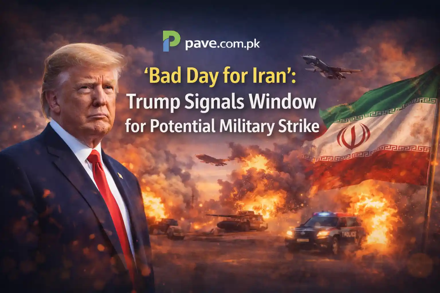 ‘Bad Day for Iran’: Trump Signals Window for Potential Military Strike
