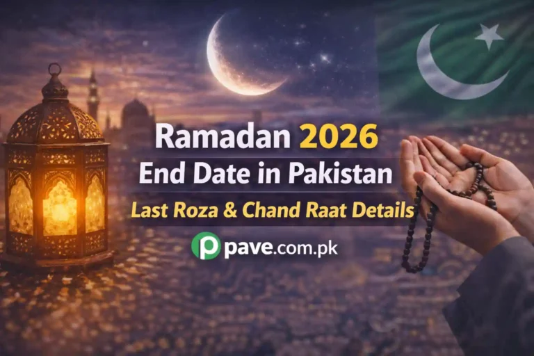 Ramadan 2026 End Date in Pakistan – Last Roza & Chand Raat Details 8 Ramadan 2026 End Date in Pakistan – Last Roza & Chand Raat Details