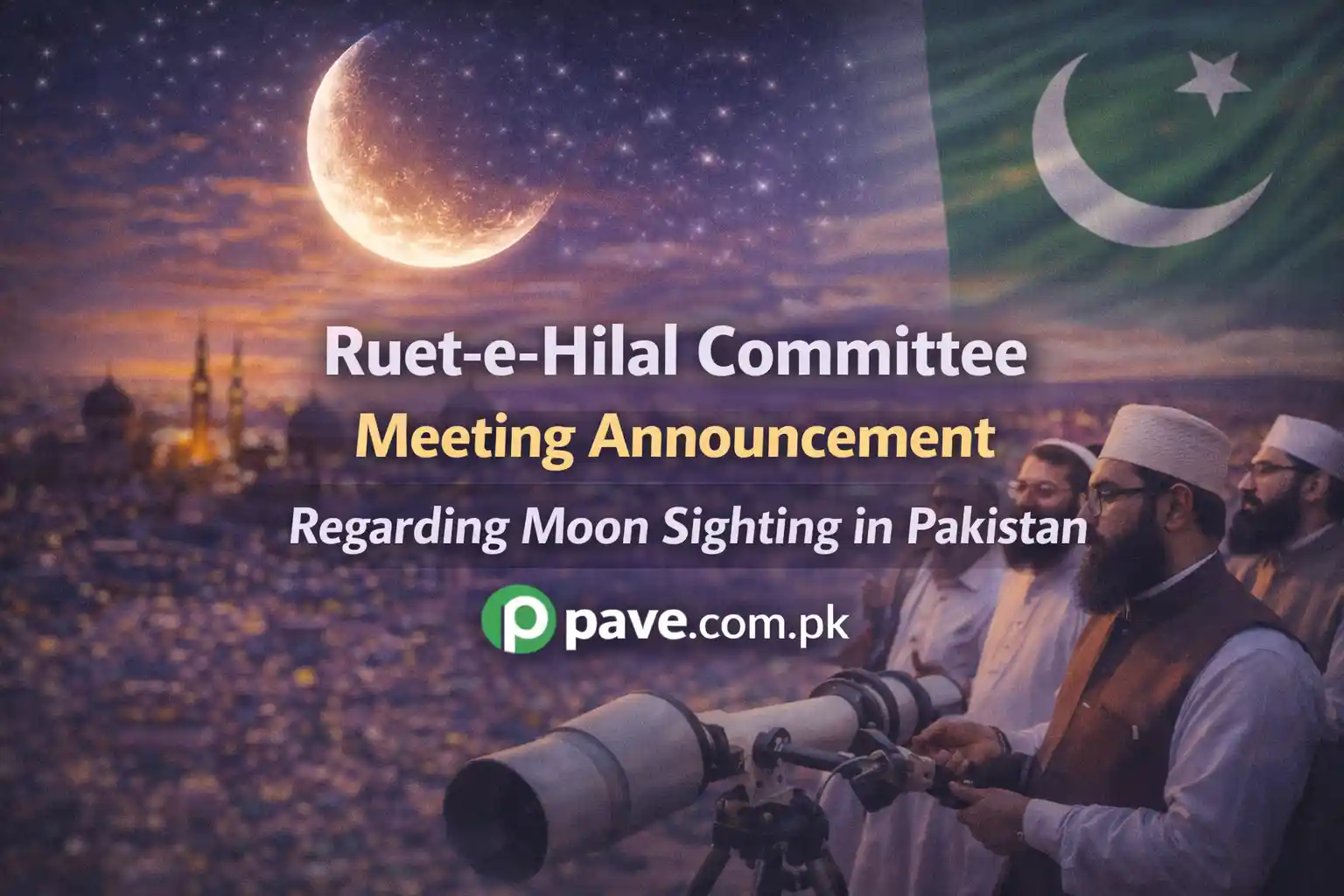 Ruet-e-Hilal Committee Meeting Announcement Regarding Moon Sighting in Pakistan
