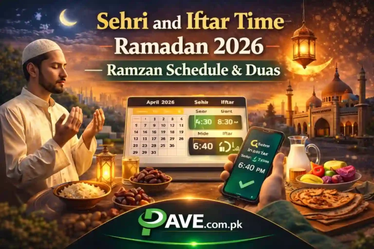 Sehri and Iftar Time Ramadan 2026 – Ramzan Schedule & Duas