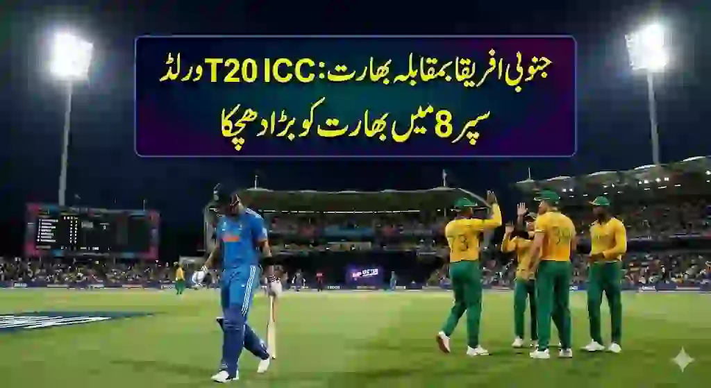 جنوبی افریقا بمقابلہ بھارت: ICC T20 ورلڈ کپ سپر 8 میں بھارت کو بڑا دھچکا 1 جنوبی افریقا بمقابلہ بھارت: ICC T20 ورلڈ کپ سپر 8 میں بھارت کو بڑا دھچکا