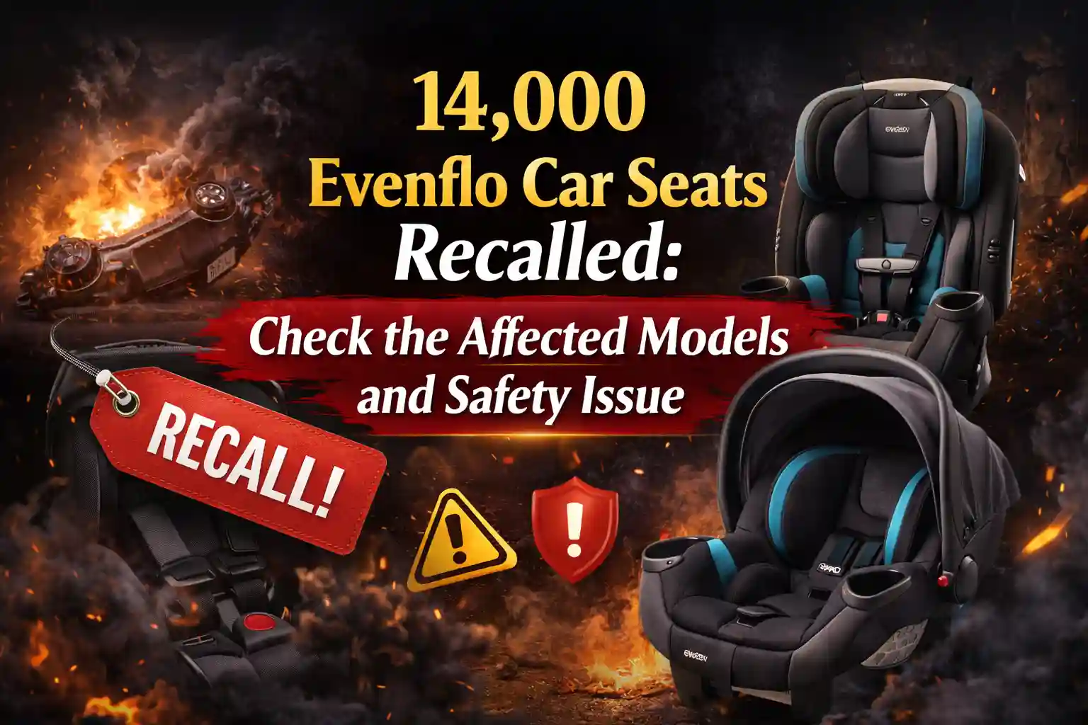 14,000 Evenflo Car Seats Recalled Check the Affected Models and Safety Issue