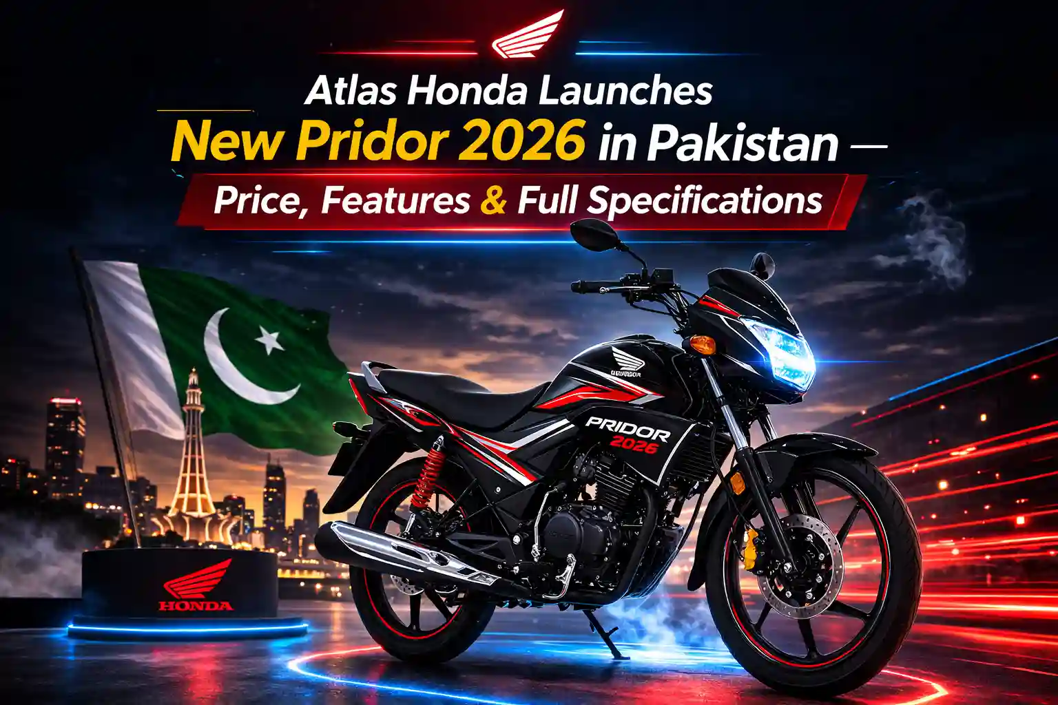 Atlas Honda Launches New Pridor 2026 in Pakistan – Price, Features & Full Specifications