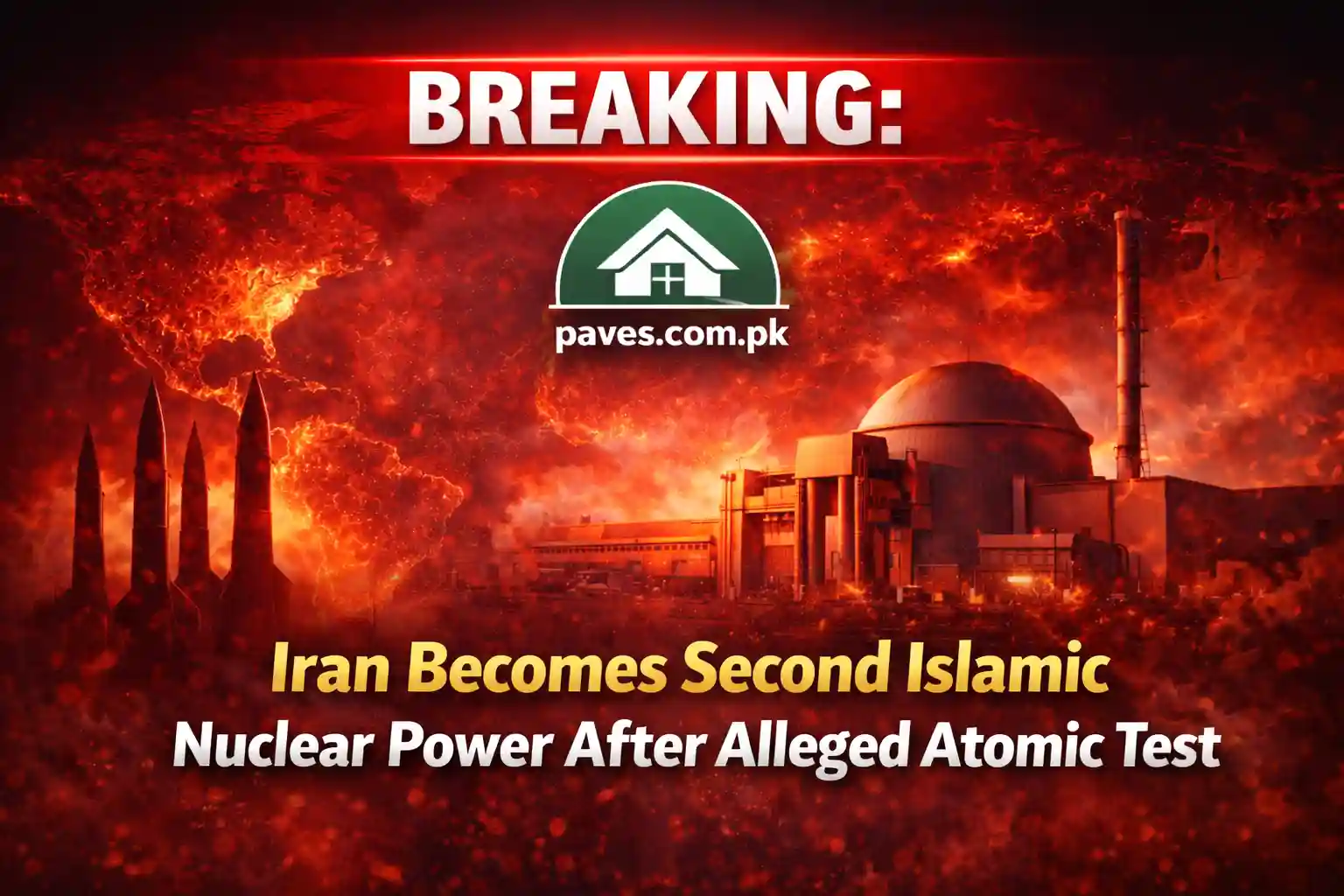 Breaking Iran Becomes Second Islamic Nuclear Power After Alleged Atomic Test
