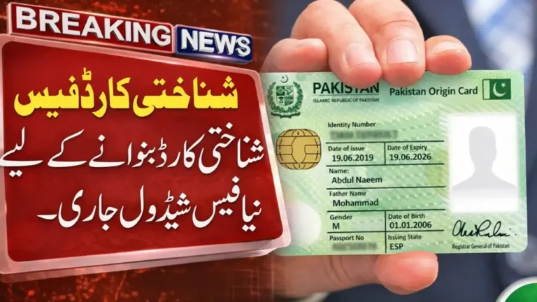 Breaking NADRA Smart Card Fee in Pakistan 2026 – Updated Charges & Guide
