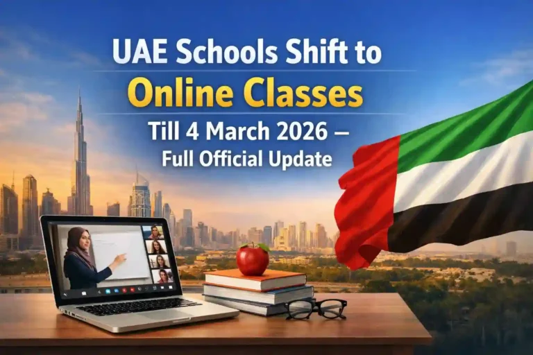 Breaking News: UAE Schools Shift to Online Classes Till 4 March 2026 – Full Official Update 28 Breaking News UAE Schools Shift to Online Classes Till 4 March 2026 – Full Official Update
