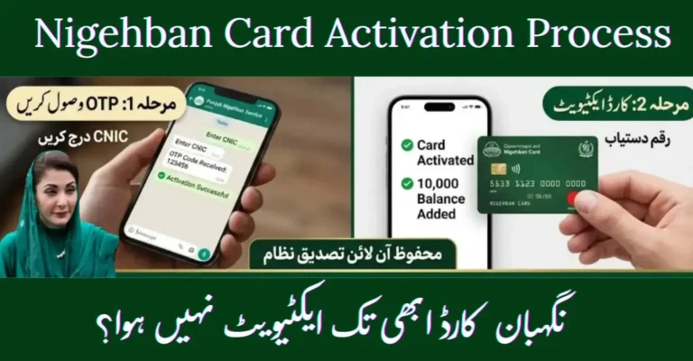 Breaking Nigehban Card Activation Process Through BOP 2026 Get Rs 10,000 Fast