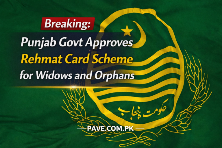 Breaking: Punjab Govt Approves Rehmat Card Scheme for Widows and Orphans