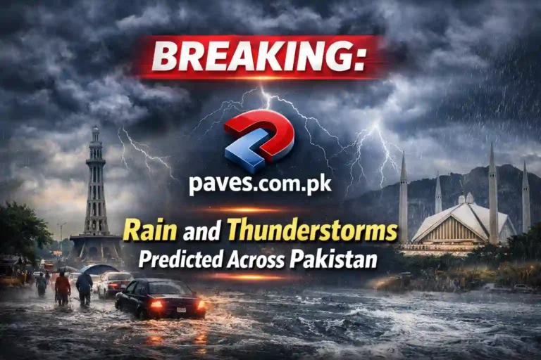 Breaking Rain and Thunderstorms Predicted Across Pakistan