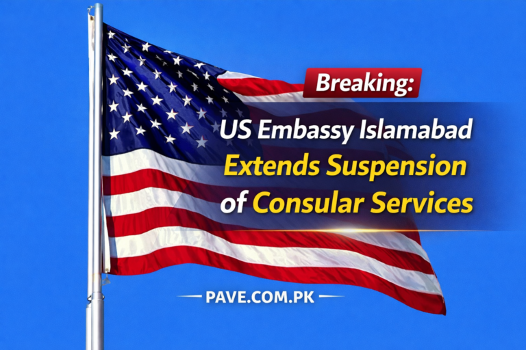 Breaking US Embassy Islamabad Extends Suspension of Consular Services