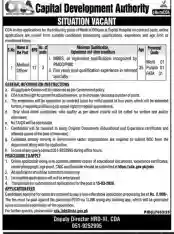 Capital Development Authority Jobs 2026 – Latest Advertisement & Online Apply Guide