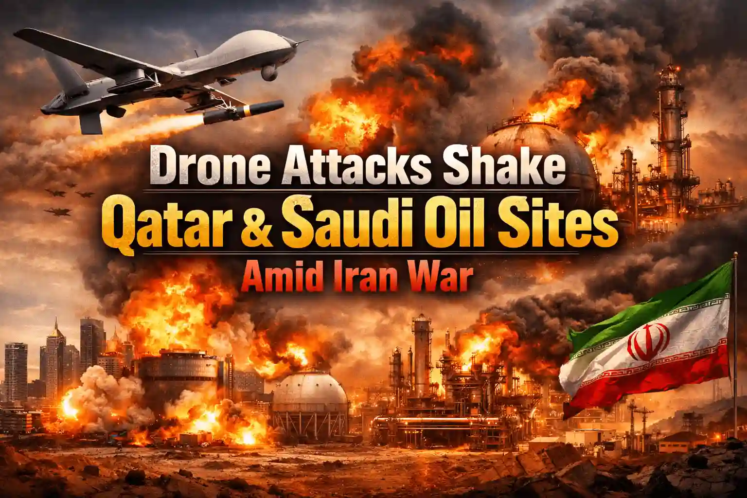 Drone Attacks Shake Qatar & Saudi Oil Sites Amid Iran War 1 Drone Attacks Shake Qatar & Saudi Oil Sites Amid Iran War