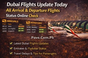Dubai Flights Update Today – All Arrival & Departure Flights Status Online Check