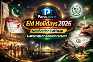 Eid Holidays 2026 Notification Pakistan – Government Announcement