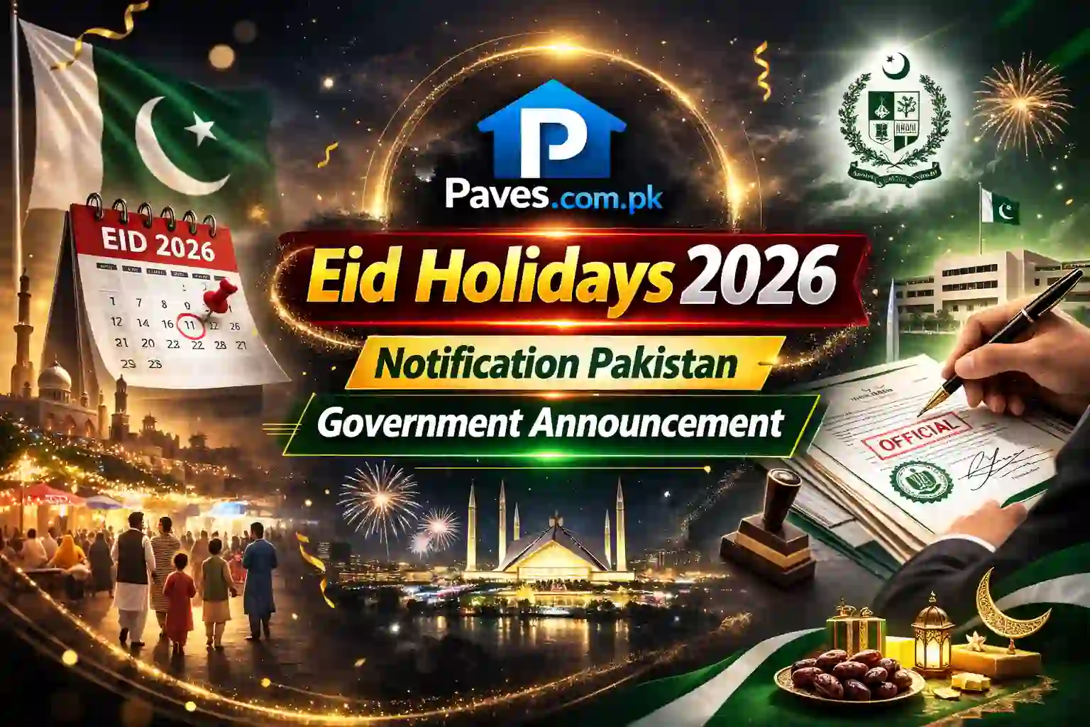 Eid Holidays 2026 Notification Pakistan – Government Announcement 1 Eid Holidays 2026 Notification Pakistan – Government Announcement