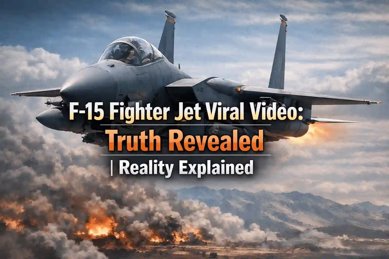 F-15 Fighter Jet Viral Video: Truth Revealed | Reality Explained 1 F-15 Fighter Jet Viral Video Truth Revealed Reality Explained