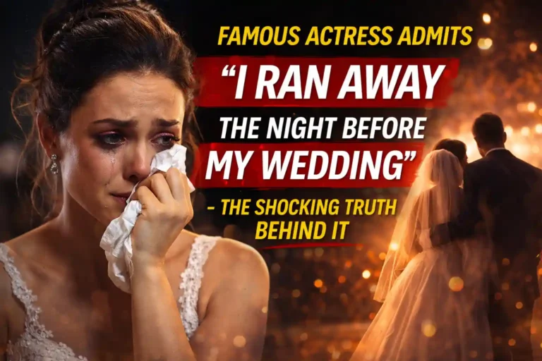 Famous Actress Admits “I Ran Away the Night Before My Wedding” – The Shocking Truth Behind It