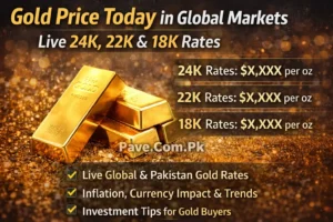Gold Price Today in Global Markets – Live 24K, 22K & 18K Rates
