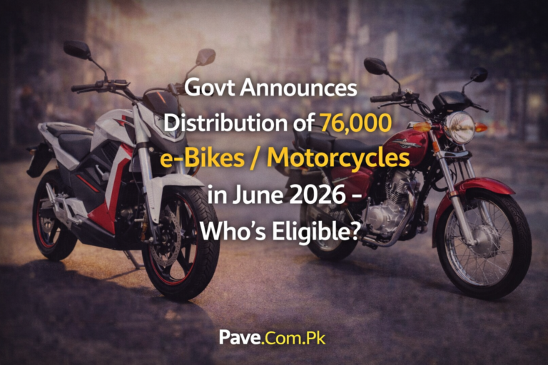 Govt Announces Distribution of 76000 e-Bikes / Motorcycles in June 2026 – Who’s Eligible